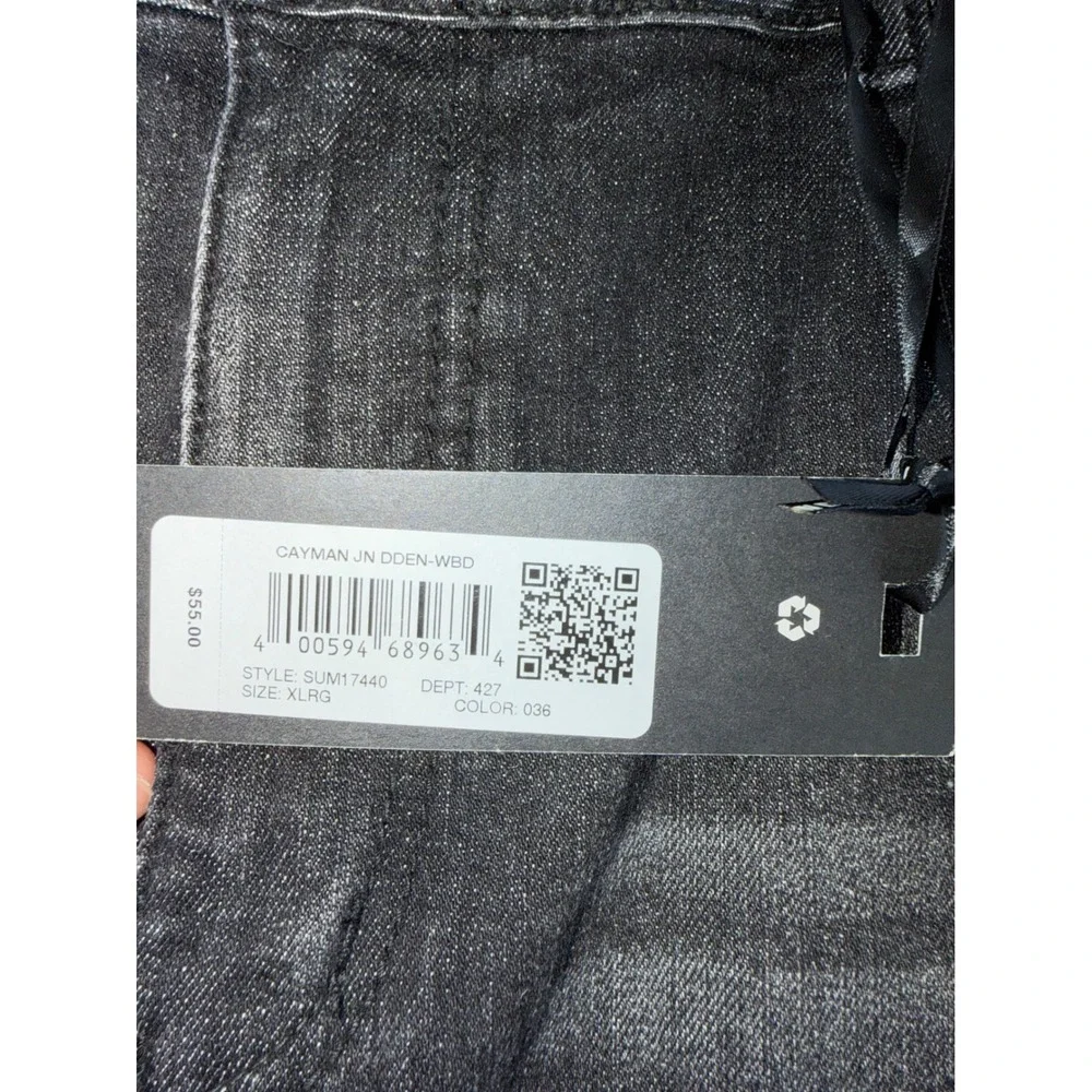 Supply & Demand Cayman Slim Fit Jeans Black Graphic Patch 36W XL SUM17440